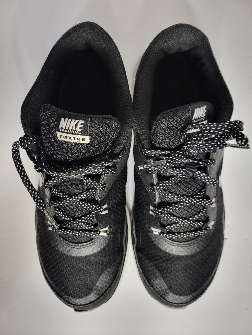 Nike Flex Trainer 5 Black White Cross Training Shoes Women's Size 8.5 724858-001